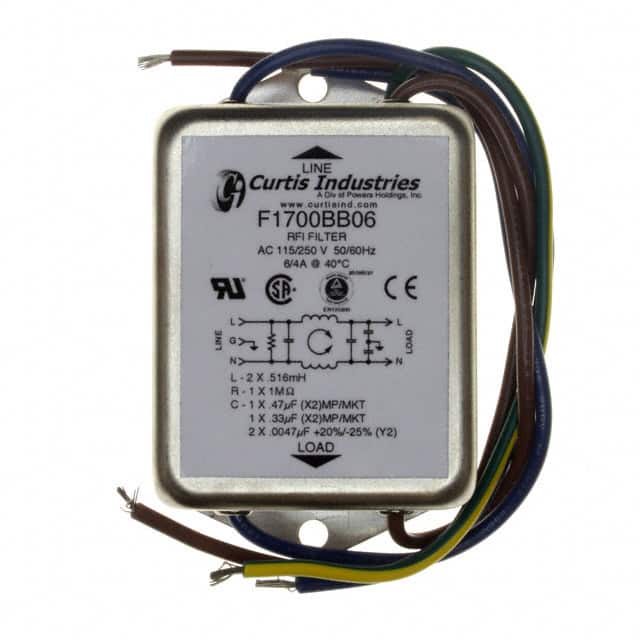 F1700BB06 Curtis Industries  Moduli di filtro di linea di alimentazione